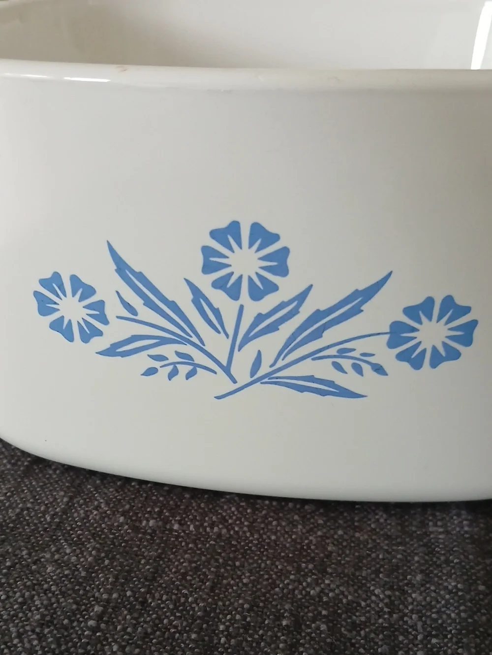 Vintage CorningWare BLUE CORNFLOWER 3 Qt Casserole A-3-B + Lid PYREX A-9-C